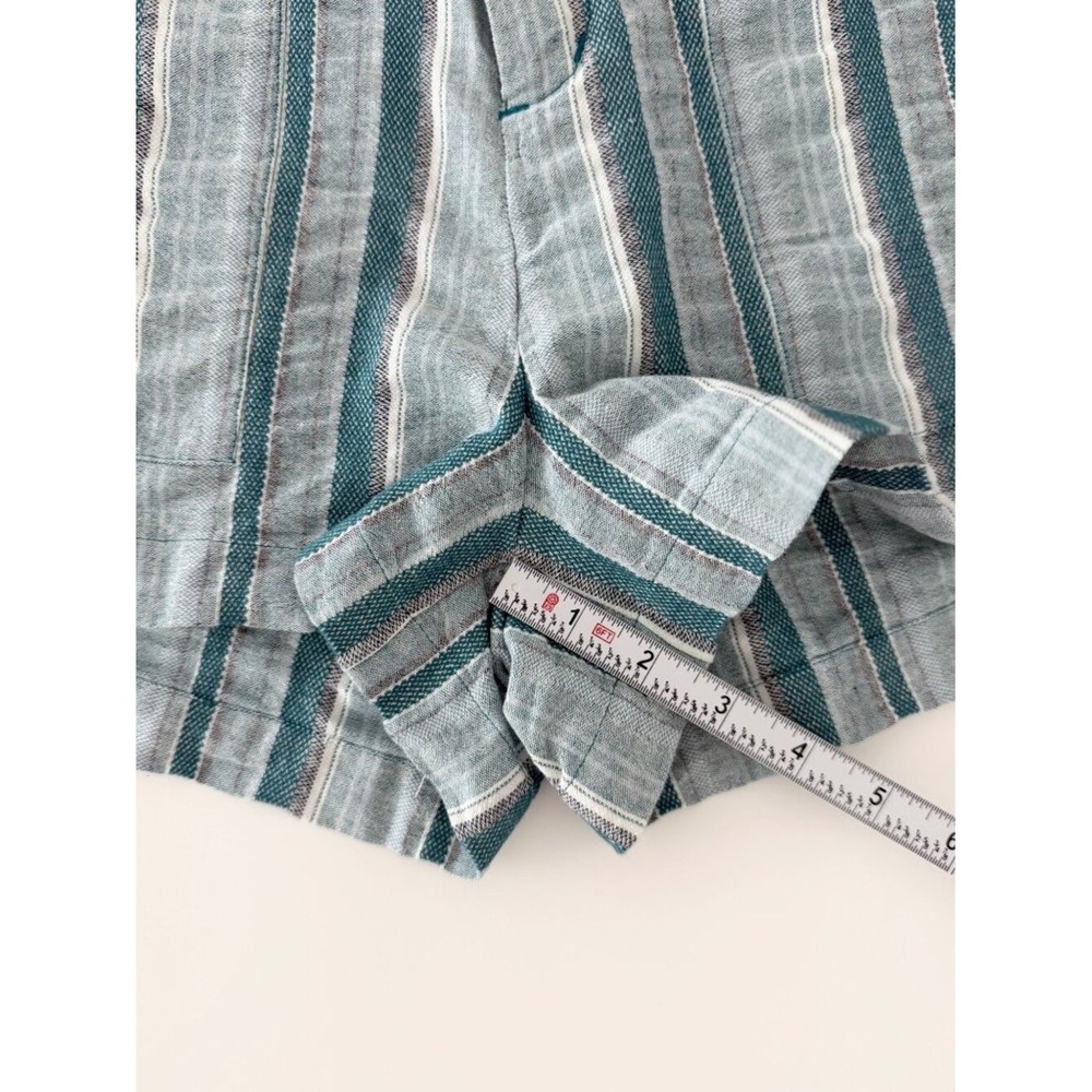 NWT Roxy Sailing Dream Stripe Drawstring Cotton Beach Coastal Shorts Nautical L - Picture 8 of 15